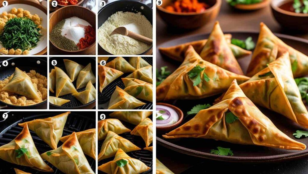 Homemade Crispy Chicken Samosa Recipe for Four People