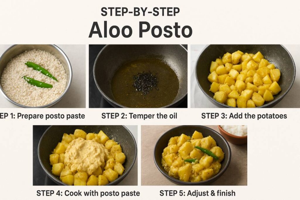 Homemade Bengali Aloo Posto Recipe