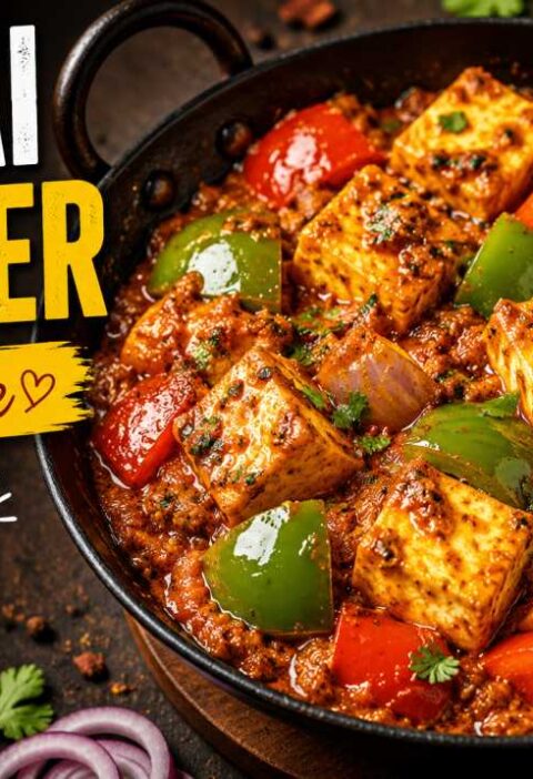 Homemade Kadai Paneer Recipe