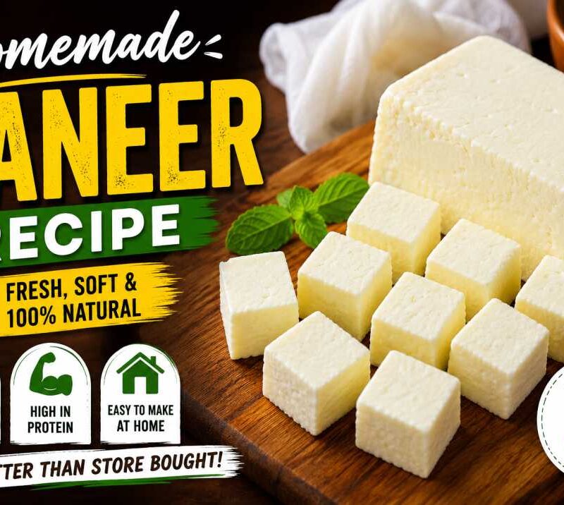 Homemade Fresh Paneer Recipe